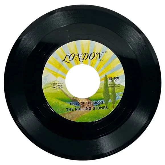 The Rolling Stones 45 RPM Record Jumpin Jack Flash Child Of The Moon London - Picture 3 of 4
